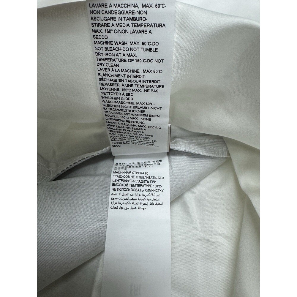 Frette Queen Bold Duvet Cover , Milk/Slate Grey , 100% Cotton, Made In Italy - Picture 9 of 10